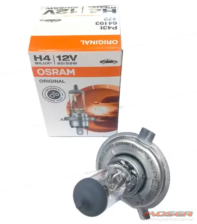 Lampara H4 Standard Para Automovil 12v 60 / 55 W