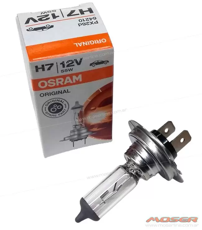 Lampara H7 12v 55w Osram, Lamparas Halogenas Osram / Philips / Hella /  Kobo, Osram - Accesorios para Vehículos Encendido Moser / Lamparas /  Cosmética / Repuestos Autos / Rosario, Santa Fe, Argentina