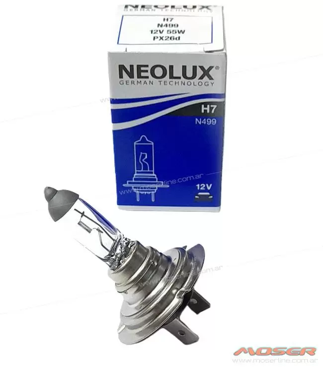 Lampara H7 12v 55w NeoLux by Osram, Lamparas Halogenas Osram / Philips /  Hella / Kobo, NeoLux - Accesorios para Vehículos Encendido Moser / Lamparas  / Cosmética / Repuestos Autos / Rosario, Santa Fe, Argentina