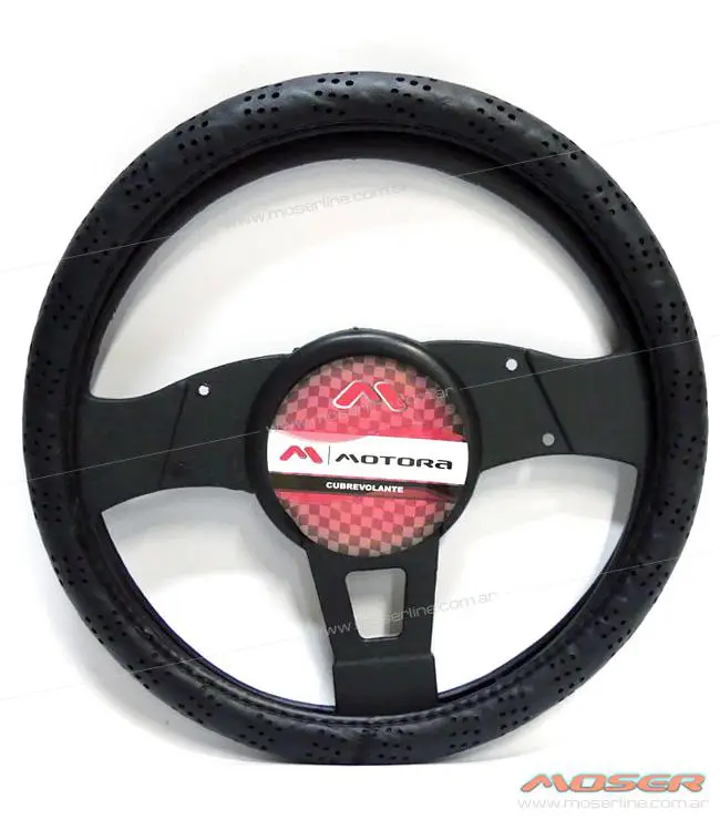 Cubre volante Negro con Detalle Agujeros - Imagen 1
