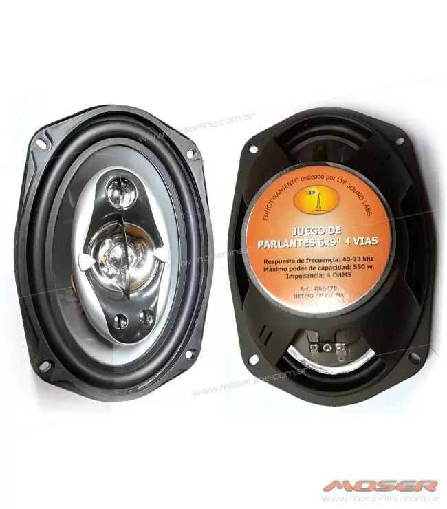 Juego De Parlantes Oregon 1000 Watts Max 5 Vias 6x9 PuLG