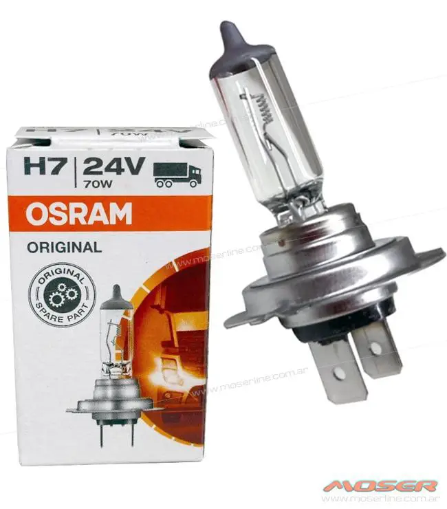 Lampara Osram H7 24v 70w, Lamparas Halogenas Osram / Philips / Hella /  Kobo, Osram - Accesorios para Vehículos Encendido Moser / Lamparas /  Cosmética / Repuestos Autos / Rosario, Santa Fe, Argentina