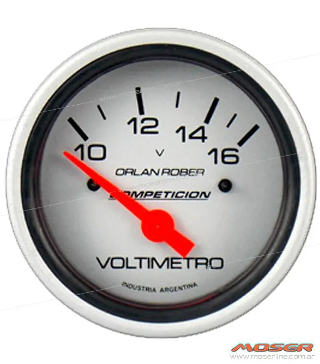 Voltímetro 12v linea competición 60mm, Relojes / Instrumental, Orlan Rober  - Accesorios para Vehículos Encendido Moser / Lamparas / Cosmética /  Repuestos Autos / Rosario, Santa Fe, Argentina