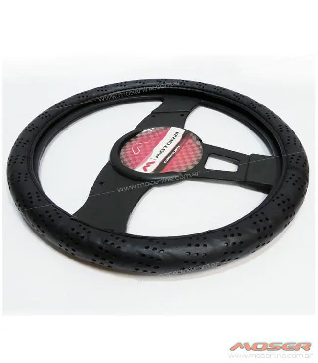 Cubre volante Negro con Detalle Agujeros - Imagen 2
