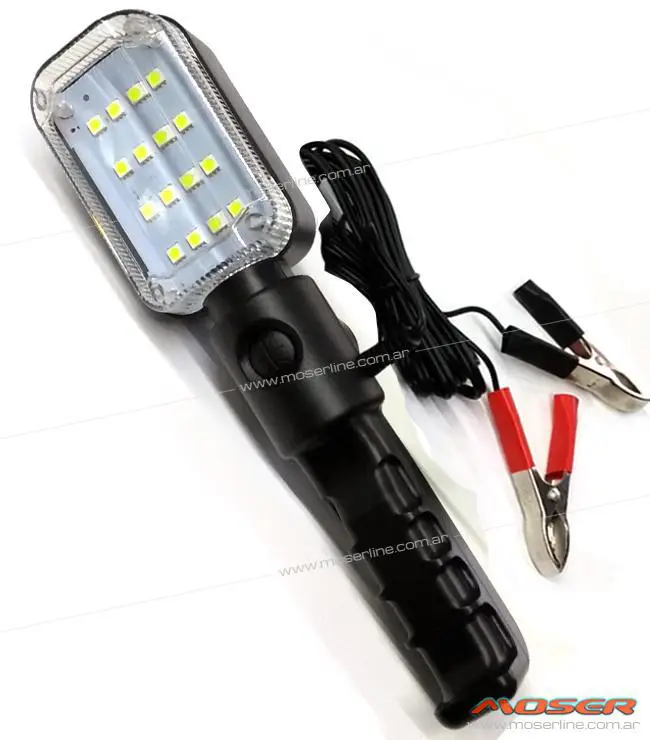 Portátil LED SMD - 12V con imán y colgante - Con pinzas para