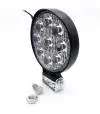 Faro Led Chico Redondo de Aluminio, 9 LED 27W / 8,5cm diámetro / 2,5cm Espesor