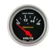 Voltimetro 12V negro linea High Comp 66mm