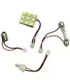 Plaqueta con 9 led adhesiva con adaptadores
