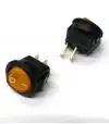 Tecla 1 Punto Mini Redonda Ambar