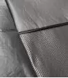 Fundas Cubre Asientos Cuerina Negra Linea Universal / 2 Butacas Delanteras + Asiento Trasero