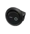 Llave 1 punto Tecla Mini Negra s/luz 16 amp