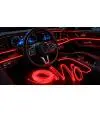 Hilo Led Neon Rojo Tablero Auto 3 Metros Tipo Enchufe: Toma de Encendedor