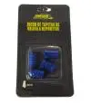 Juego de tapitas de valvula tunning x 4 piezas Azul