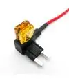 Cable derivador aéreo para fusible plano mini, permite tomar 2 circuitos distintos de fusibles mini desde una sola ficha