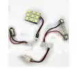 Plaqueta con 9 led adhesiva con adaptadores