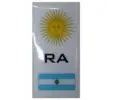 Bandera RA Argentina resina