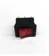 Llave 1 Punto Tecla Mini con Luz Roja