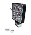 Faro Led Chico Cuadrado de Aluminio, 9 LED 27W / 8,5cm de Lado y 2Cm Espesor