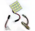 Plaqueta con 16 led adhesiva con adaptadores