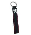 Llavero Cinta de Goma con Logo Peugeot Largo 12cm