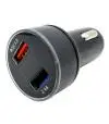 Cargador Doble USB 12-24V QC3.0 / 2,4 Amp con Voltímetro