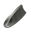 Antena Aleta Tiburon Real c/Conector Gris Metalizado Brillante