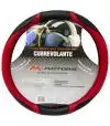 Cubrevolante PVC Negro Microperforado Con Rojo de 38cm