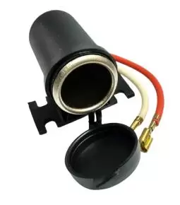 Encendedor hembra plastico con tapa y soporte