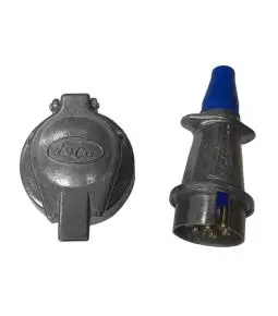 Juego Ficha Teca Para Trailer Acoplados 7 Vias Aluminio TECA EA317