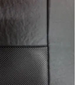 Fundas Cubre Asientos Cuerina Negra Linea Universal / 2 Butacas Delanteras + Asiento Trasero