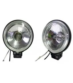 Juego de Faros 90mm Halogenos Homologados Con Lámparas H3 12v 55w