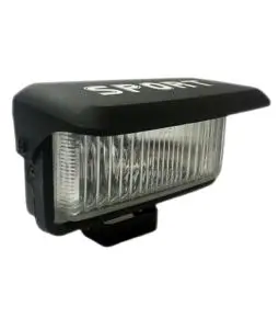 Juego de Faros de Iodo Rectangular H3 12v 55w 155 x 65mm Cristal
