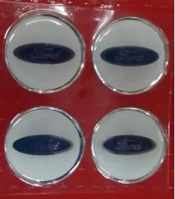 Centros de Llanta Ford Fondo Blanco 49mm en Resina