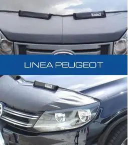 Media mascara de cuerina con felpa interior. Linea Peugeot 207, 208, 307, 308, 406, 407, Partner