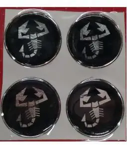 Centros de llanta abarth 49mm en resina