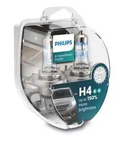 Kit de Lamparas H4 Philips X-tremeVision Pro150 +150%