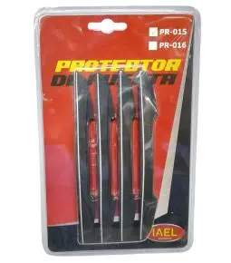 Jgo Salva Puertas Protector P/puerta Adh. Negro con Blanco X4 Linea