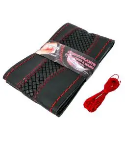 Cubre Volante Para Coser Costuras Rojas / Tamaño M 38 cm