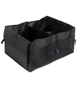 Bolso Organizador Universal Auto Camioneta Baúl 50x38x26 cm Lisa Negro