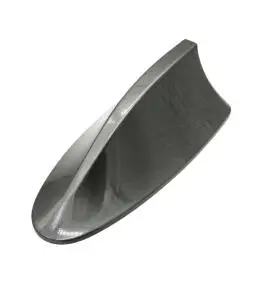 Antena Aleta Tiburon Real c/Conector Gris Metalizado Brillante