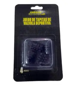 Juego de tapitas de valvula tunning x 4 piezas Negras