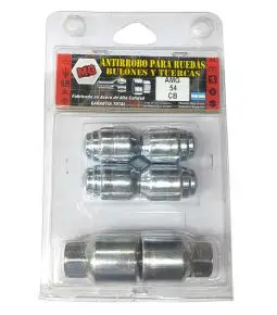 Tuercas Antirrobo / Seguridad Toyota Corolla, Hilux Apoyo cónico / Llave de 21