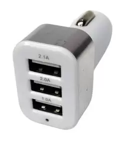 Cargador USB triple 1.0A 2.0A 2.1A