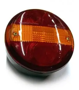 Faro Redondo Universal Trasero Rojo/Ambar/Rojo - Baiml 1110