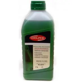 Liquido Refrigerante Delphi para Radiadores 1L Verde / Orgánico y Concentrado / Anticorrosivo / Anticongelante