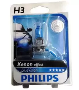 Lampara H3 12v 55w Philips Blue Vision 