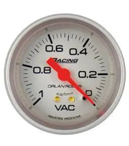 Vacuometro 1Kg racing plata