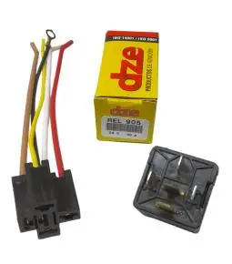 Rele Relay Doble Salida 905 24v 30a Con Ficha 5 Vias
