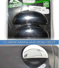 Cubre manijas cromadas - Linea Peugeot 206 / 207