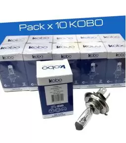 Pack X 10 Lámparas H4 Kobo 12v 60/55w